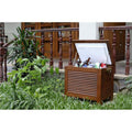 Wooden Patio Cooler with Double Wall Plastic Insert O192