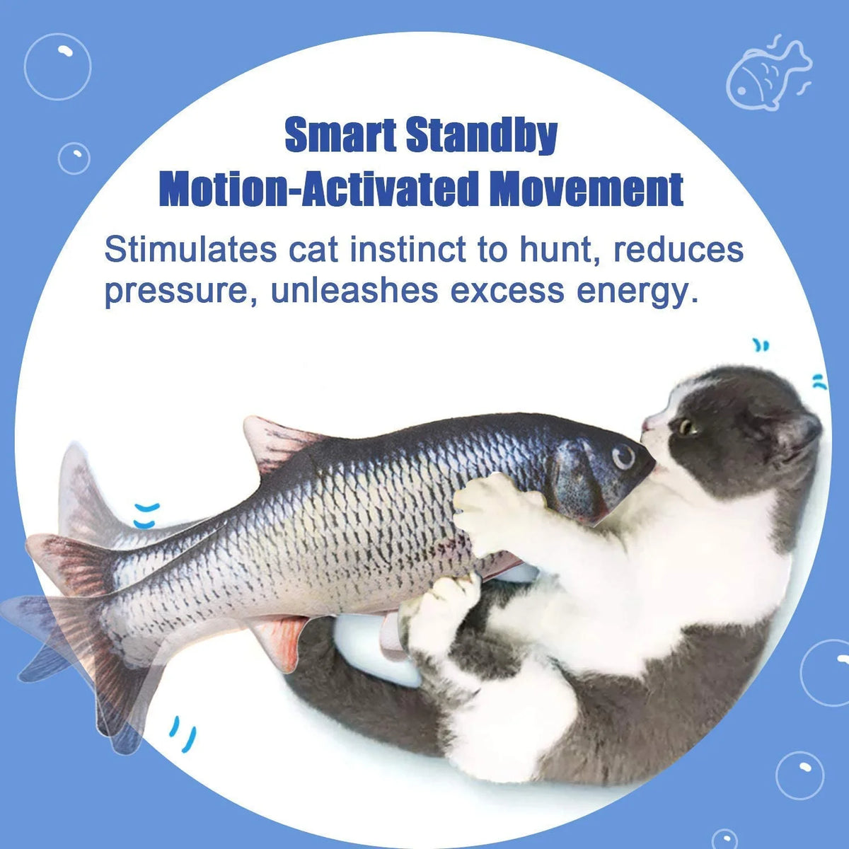 Electric Flopping Cat Kicker Fish Toy M317