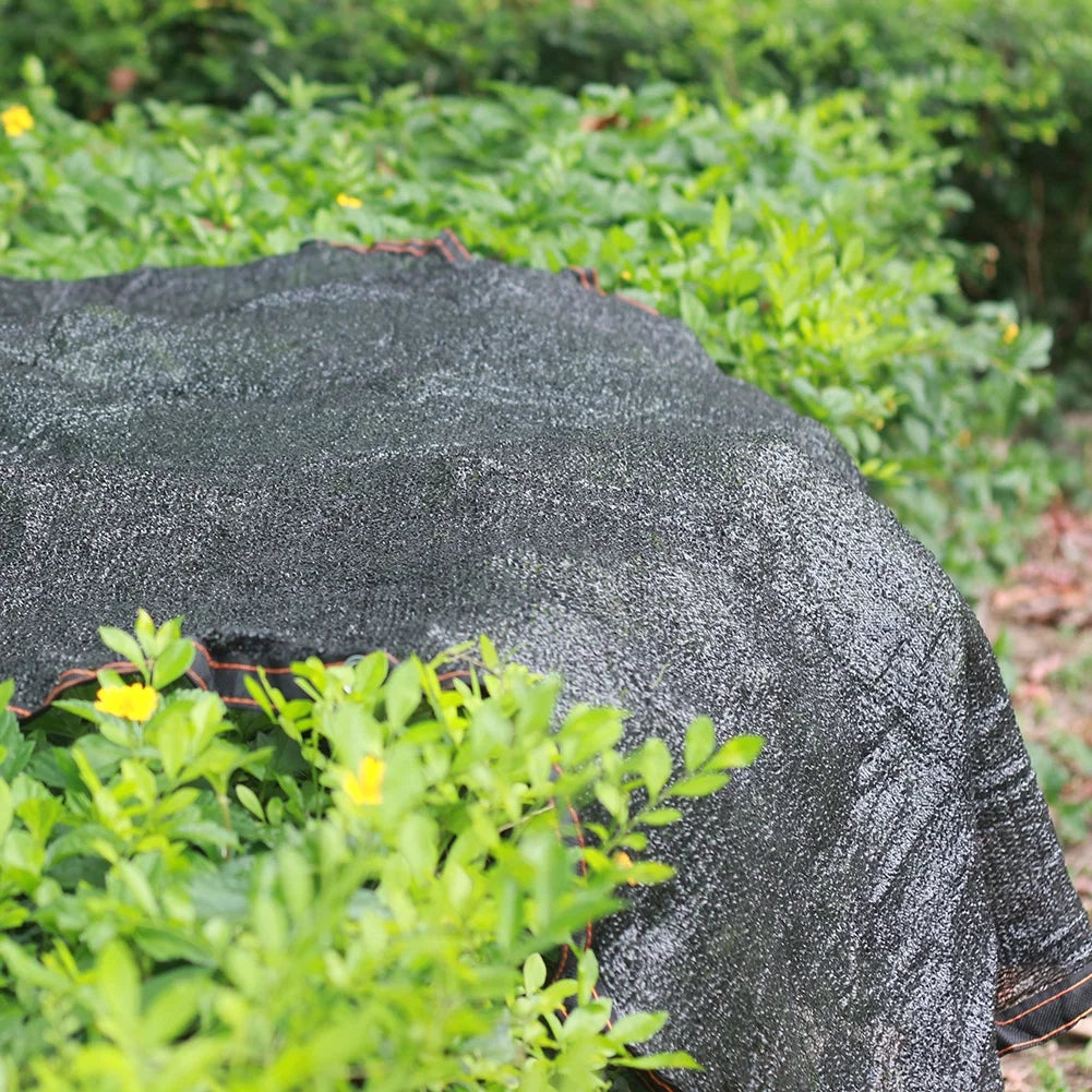 Black UV Resistant Garden Shade Mesh Tarp D839