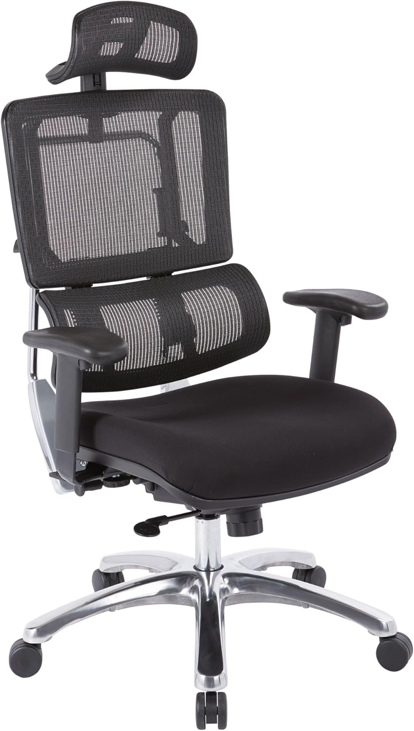 Black Mesh Managers Chair with Adjustable Arms X49874