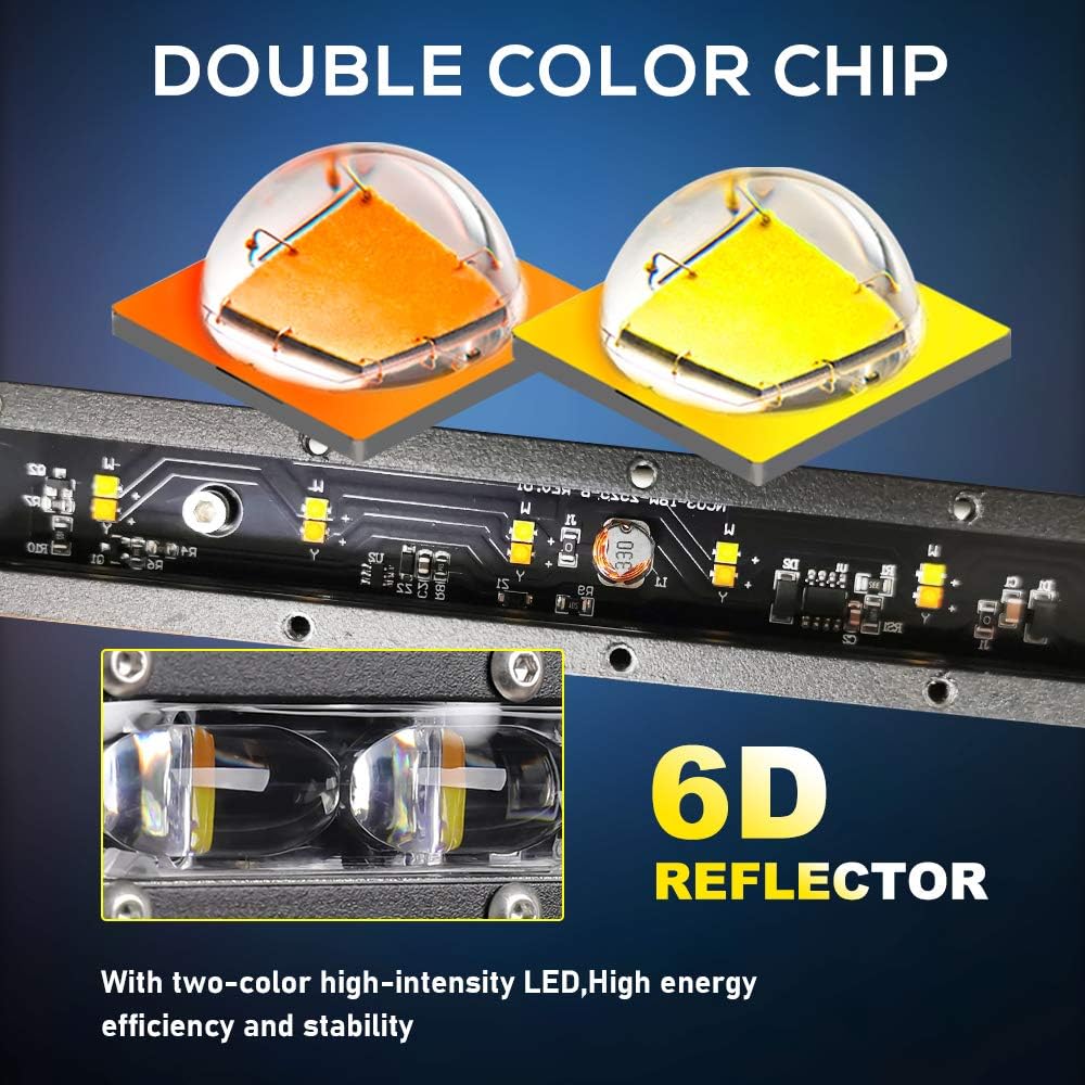 26 inch Slim Combo Beam LED Light Bar with Mounting Brackets, Pack of 2 X833