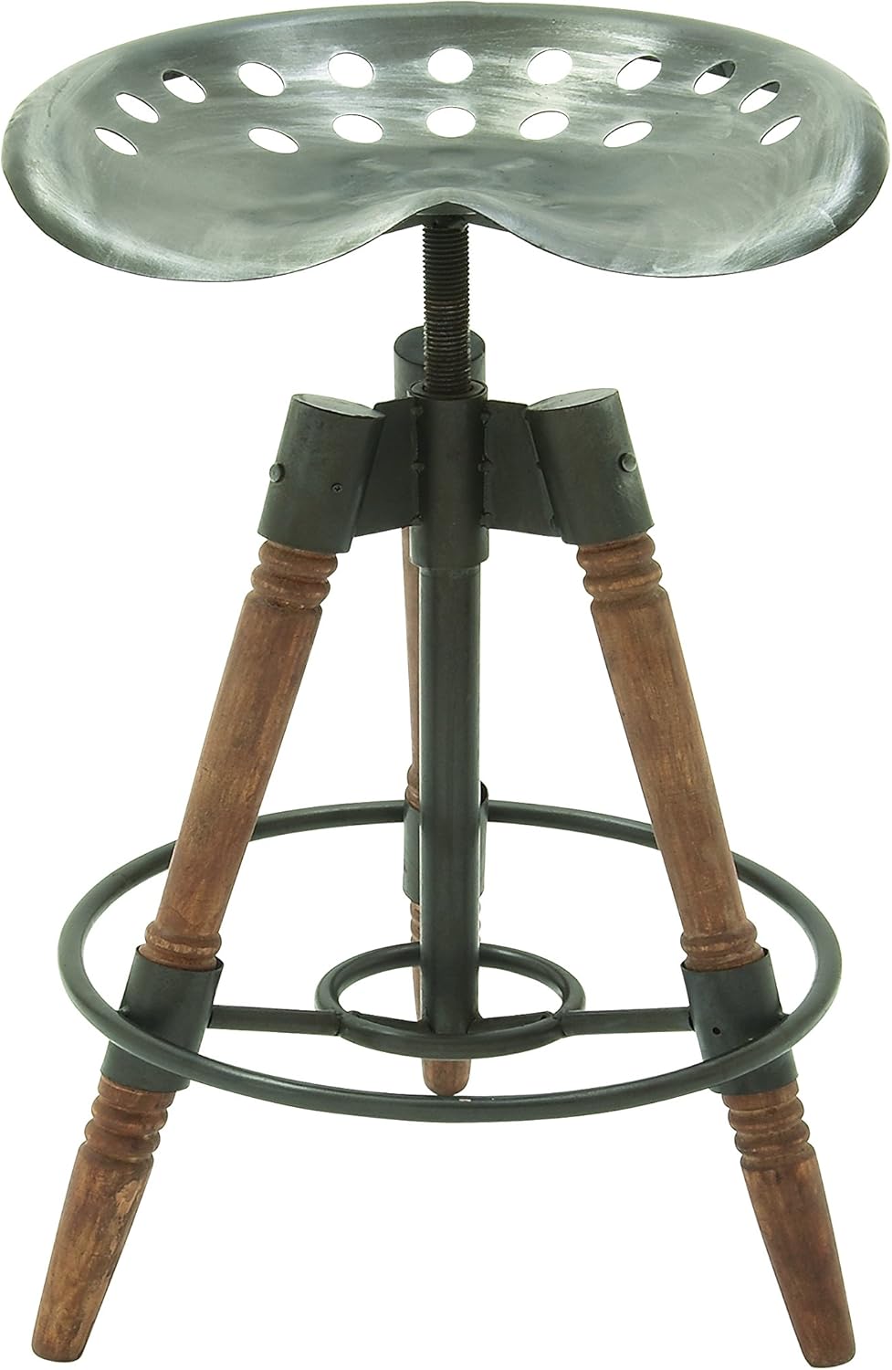 Metal Wood Bar Stool, 18" x 27" D16000