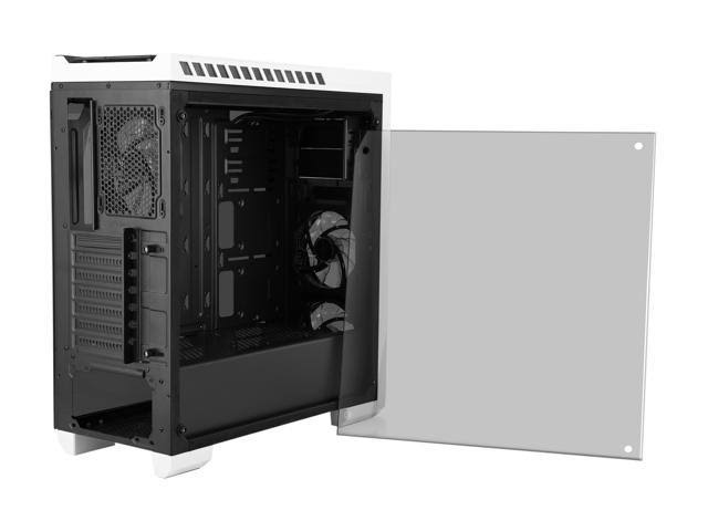 Black Steel Tempered Glass ATX Mid Tower Computer Case M1352