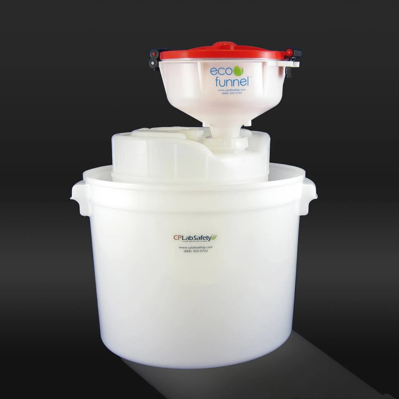 8 Eco Funnel System, 5 gal, 70mm, Red Lid N716